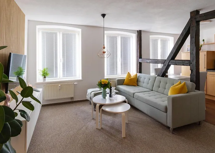 Schlosskoenig - Modernes & Zentrales Mit Balkon Und Arbeitsplatz 什未林