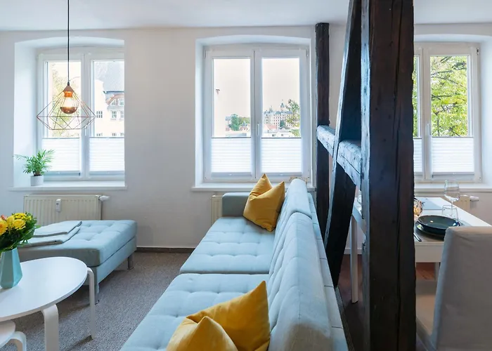 Schlosskoenig - Modernes & Zentrales Mit Balkon Und Arbeitsplatz 公寓