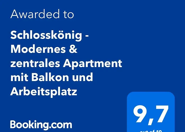 Schlosskoenig - Modernes & Zentrales Mit Balkon Und Arbeitsplatz 公寓 什未林